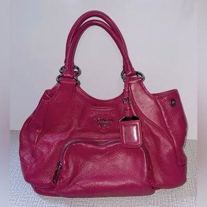 Prada Magenta Tote Bag